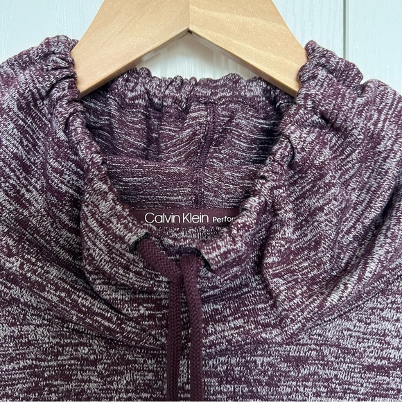 Calvin Klein Performance stretch purple Cowl neck Long Sleeves sweatshirt Size S - Picture 10 of 10